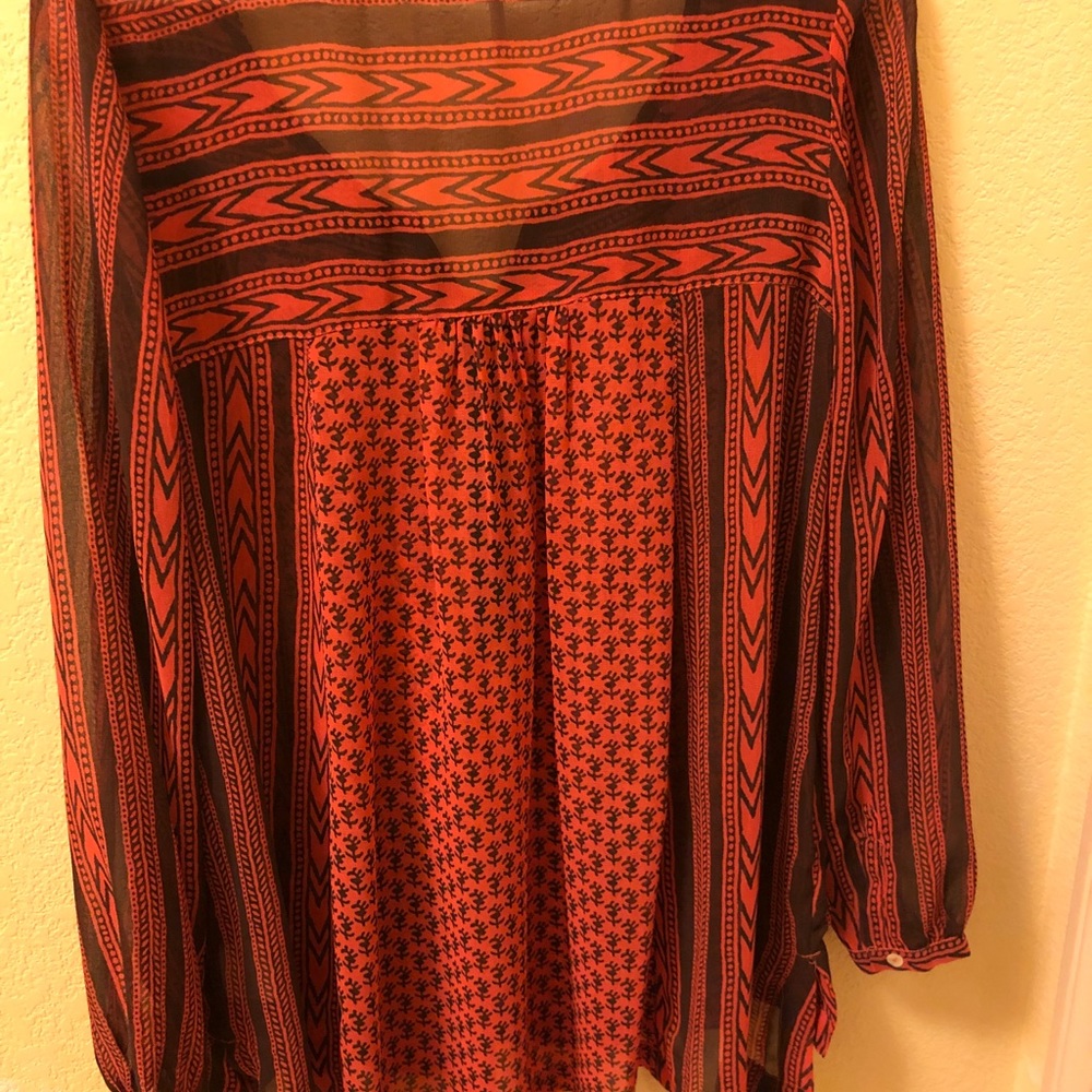 Orange Sequin Tunic Extra Small - image 3